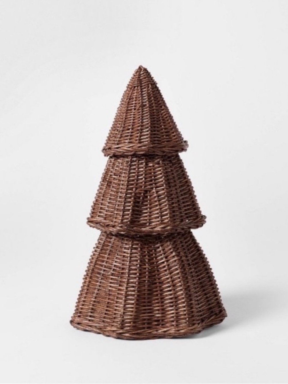 Medium 12” Scalloped Rattan Wicker Christmas Tree - Threshold™ Studio McGe